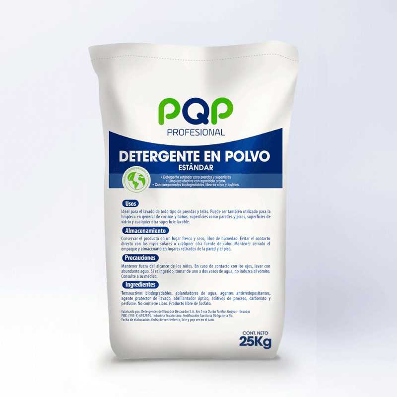 Detergente en Polvo PQP Profesional